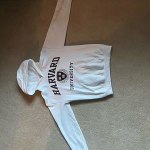 Men’s Harvard College Hoodie | Small, White and Maroon.